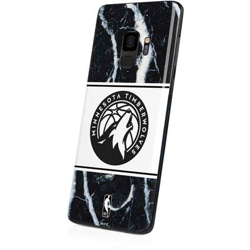 NBA Minnesota Timberwolves Marble Galaxy S9 Skin